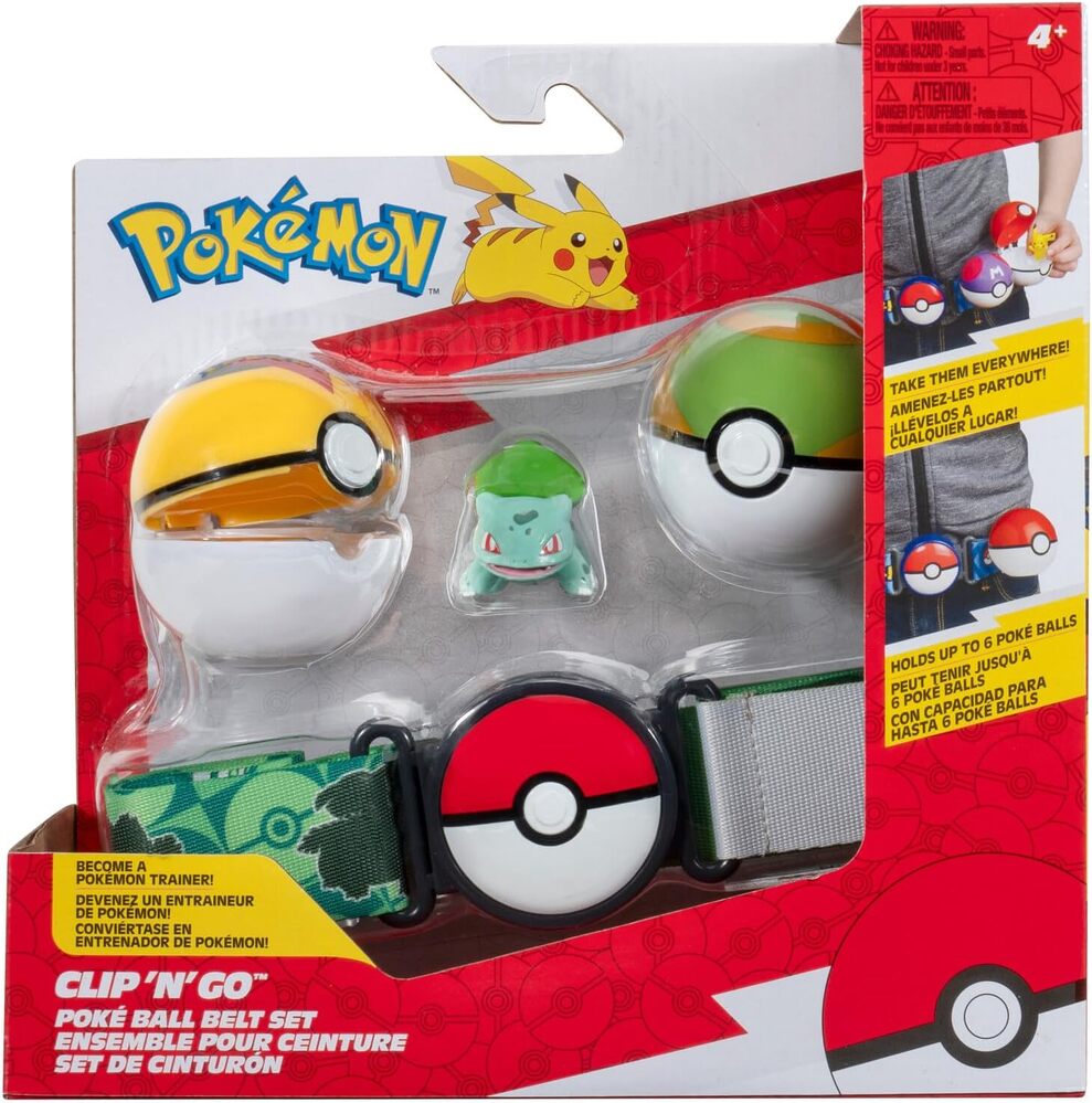 Pokemon Clip'n'Go Pokeball Belt Set pkw3646