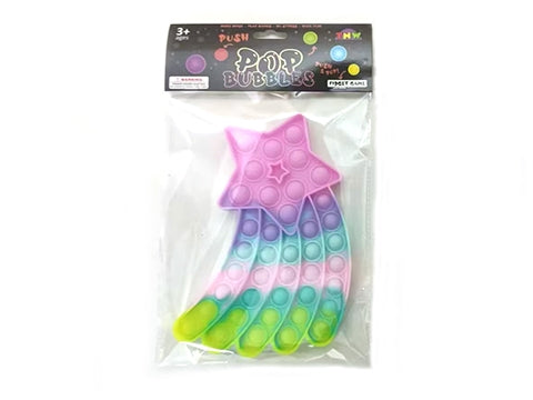 Silicone Pastel Rainbow Push Pop Game Shooting Star