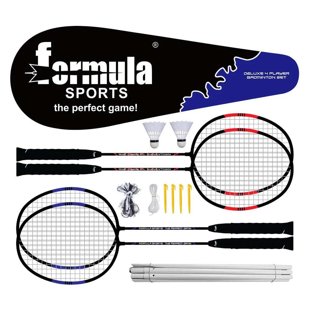 Formula Sports Deluxe 4 Player Badminton Set