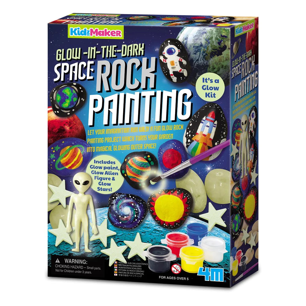 4M KidzMaker Glow In The Dark Space Rock Painting