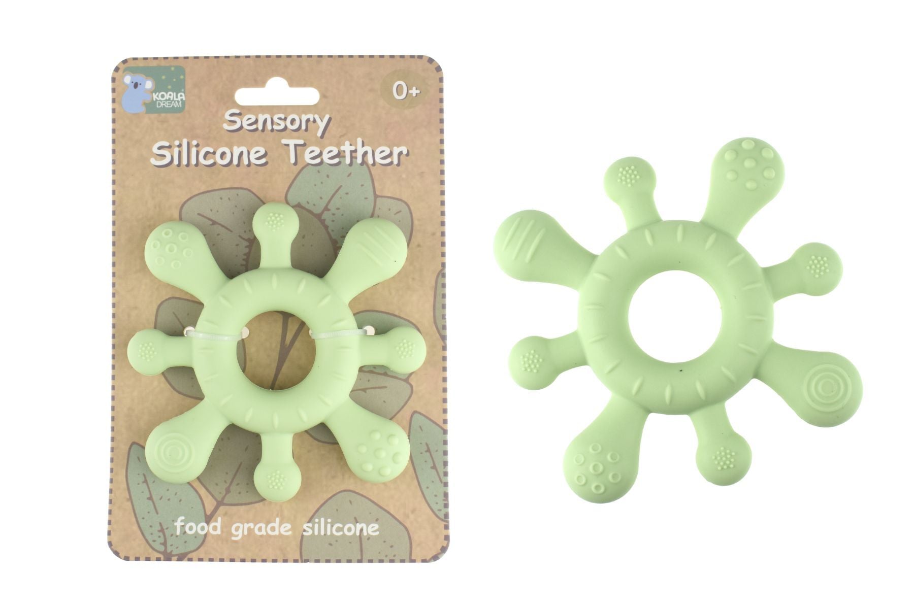 Silicone Sensory Teether Mint 0+