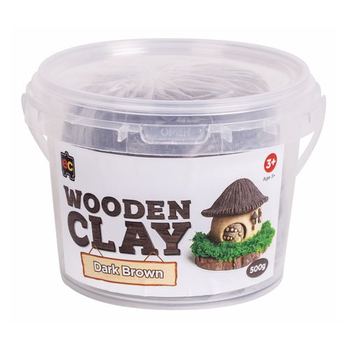 EC Wooden Clay Dark Brown 500g Tub