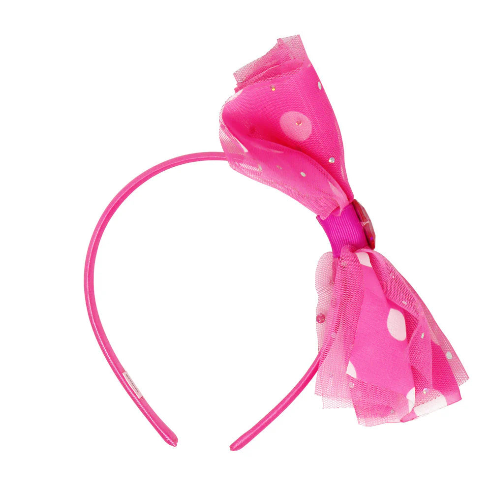 Pink Poppy Minnie Bow Headband