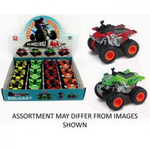 Diecast Friction Beach Quad Bike Assorted