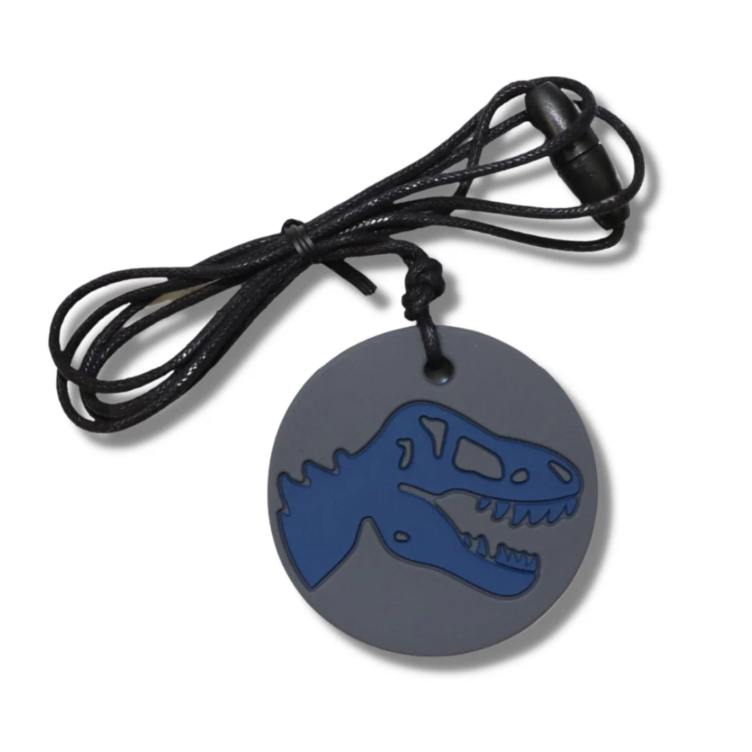 Jellystone Silicone Pendant DINOSAUR GREY