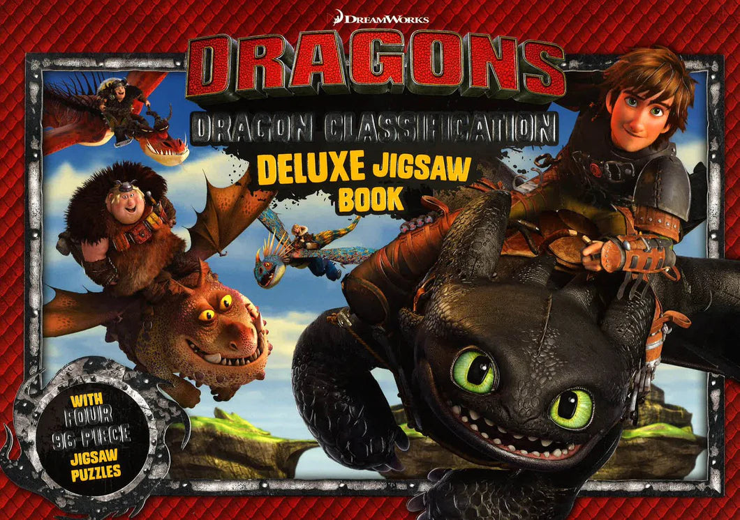 Dreamworks Dragons Deluxe 4 x 96pce Jigsaw Book