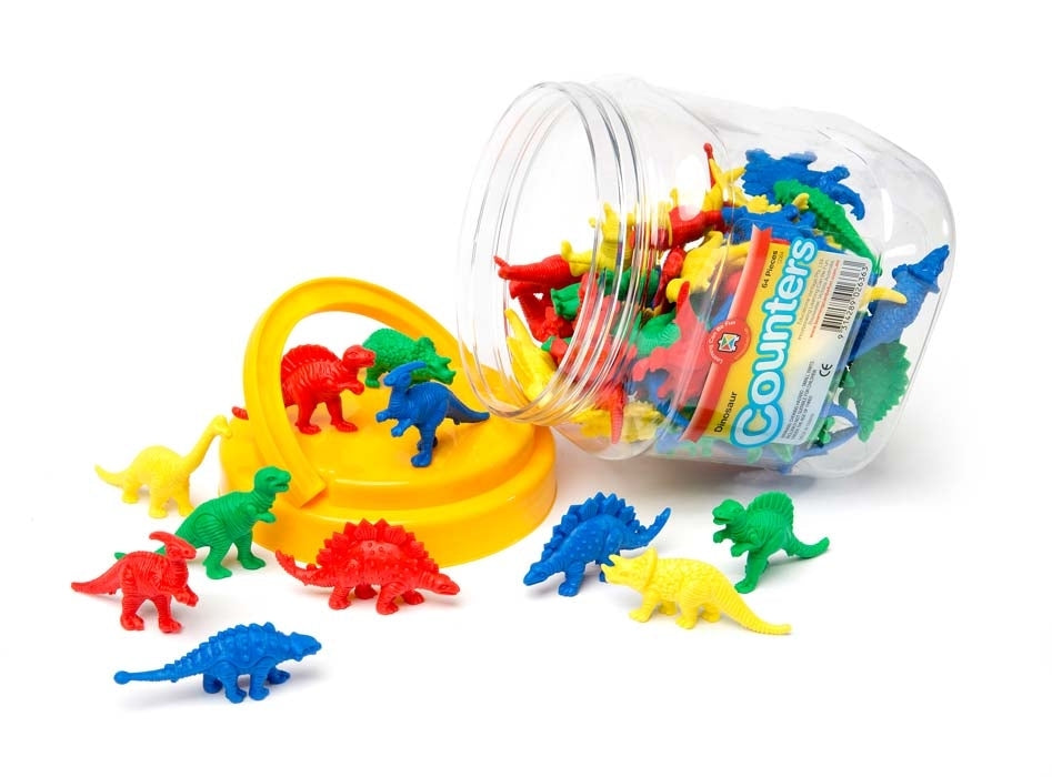 Counters - Dinosaurs Jar of 64