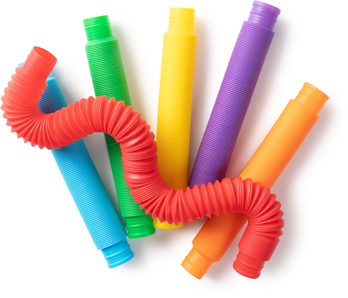 Sensory Sprouts Rainbow Pull Pipes Set of 6