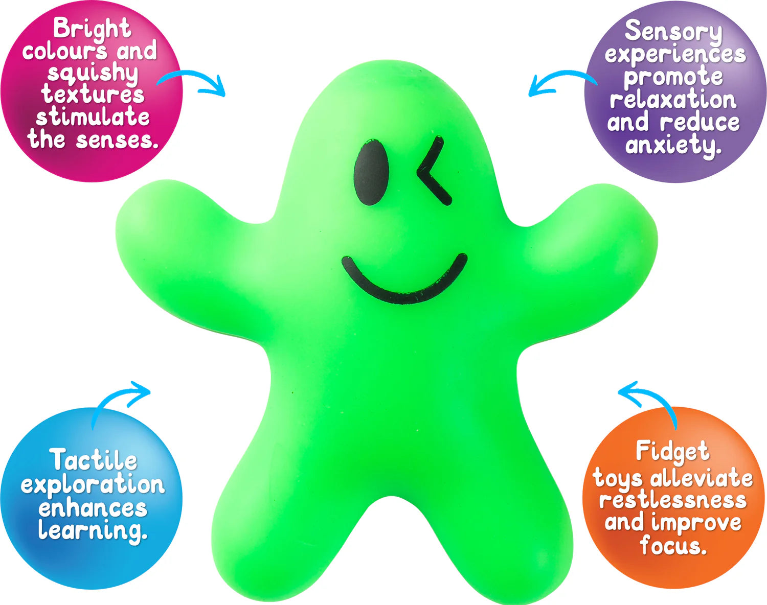 Sensory Sprouts Squish Pal Green