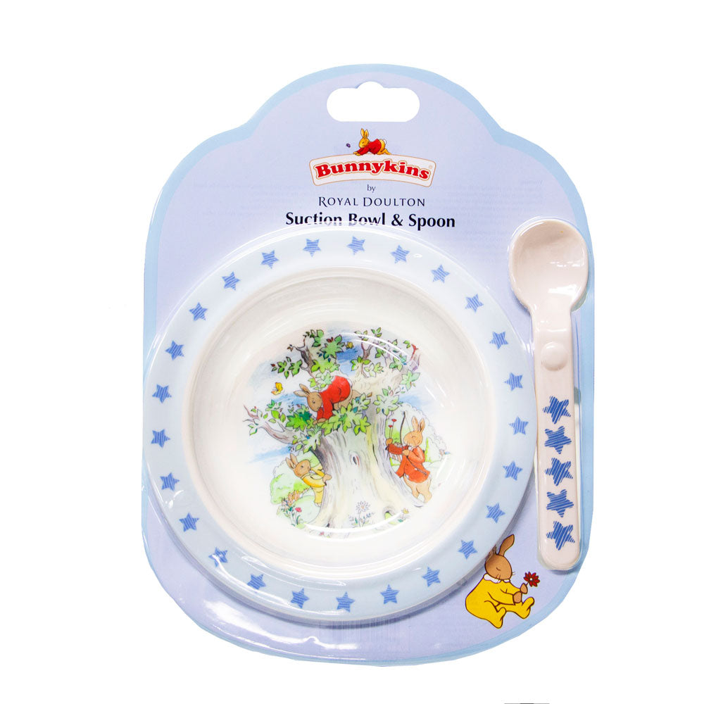 Bunnykins Suction Bowl W/Spoon Stars