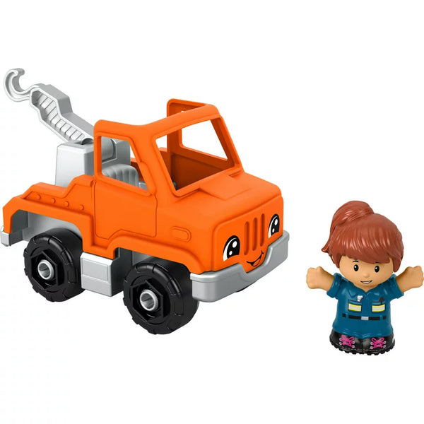 Fisher Price Little People Small Vehicle Orange Tow Truck