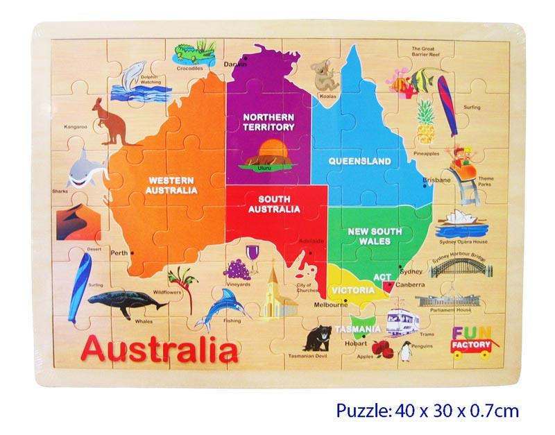 Australia Map Jigsaw Puzzle 40x30cm