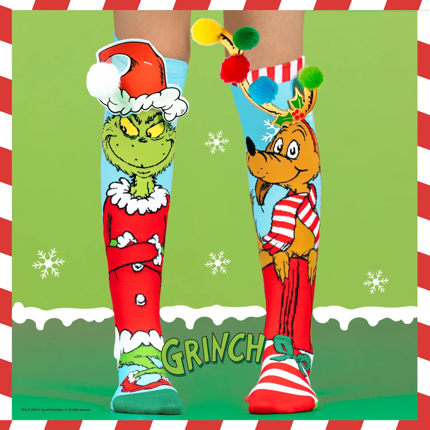 Mad Mia Socks Grinch and Max One Size Fits All