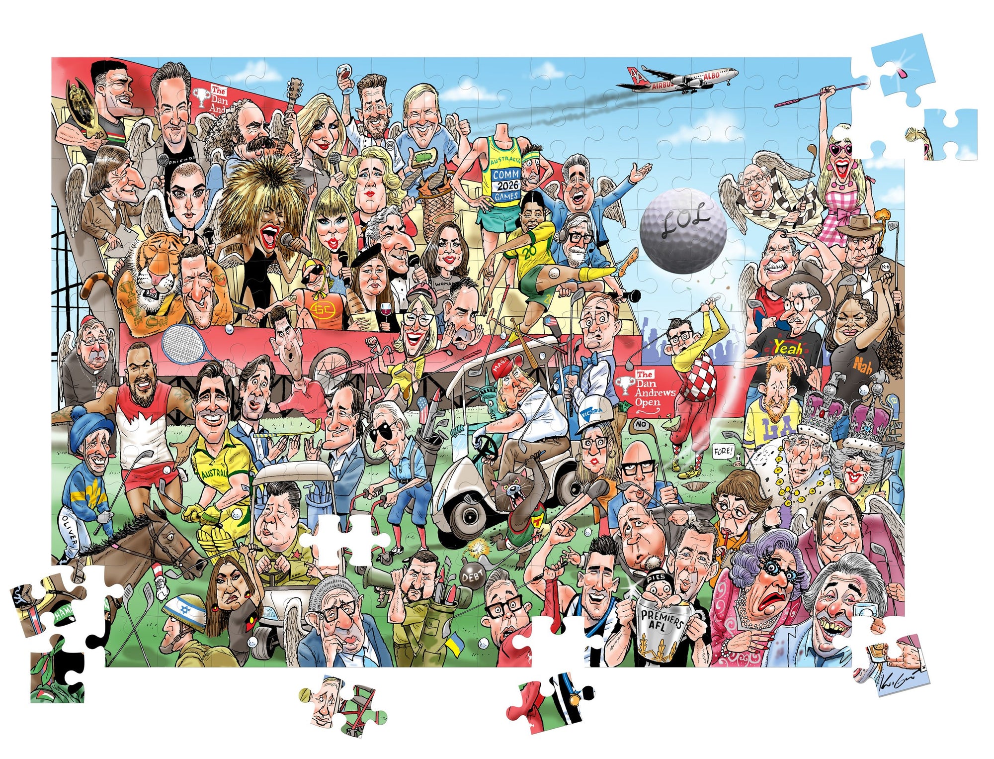 Who's Who In The Celebrity Zoo? 1000pc Jigsaw Puzzle