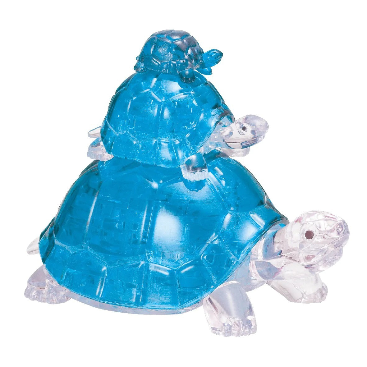 Crystal Puzzle 3D Jigsaw BLUE TURTLES 37 Pieces