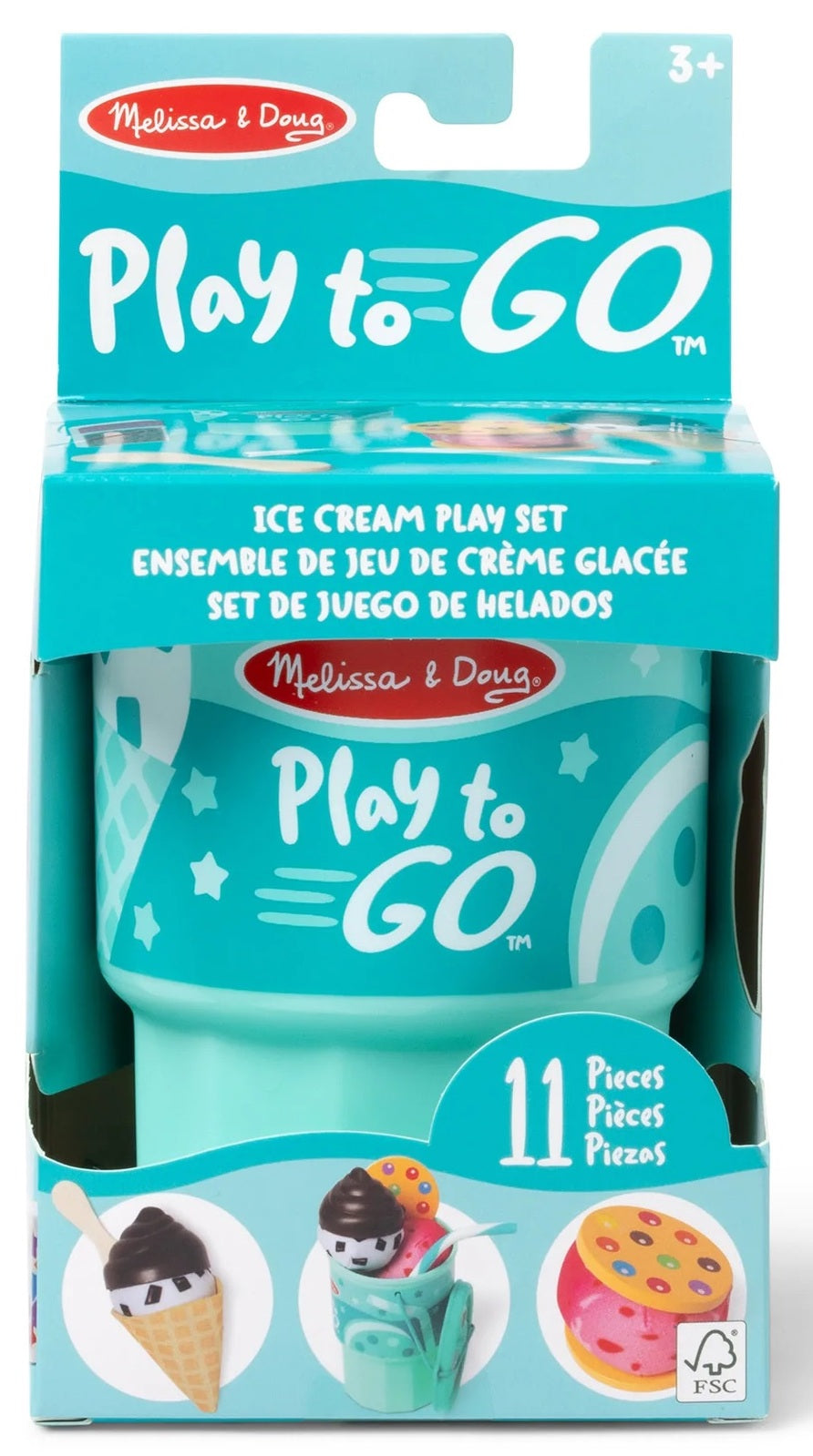 M&D50494 Play To Go Ice Cream Play Set