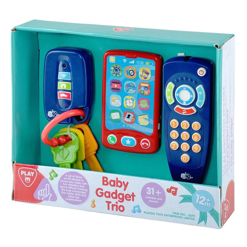 PLAYGO TOYS ENT. LTD.  Baby Gadget Trio Battery Operated Toys