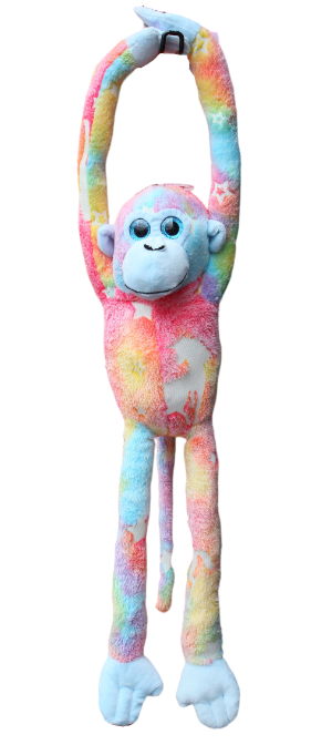 Hanging Monkey KRYSTY Pastel Multi Glow In The Dark