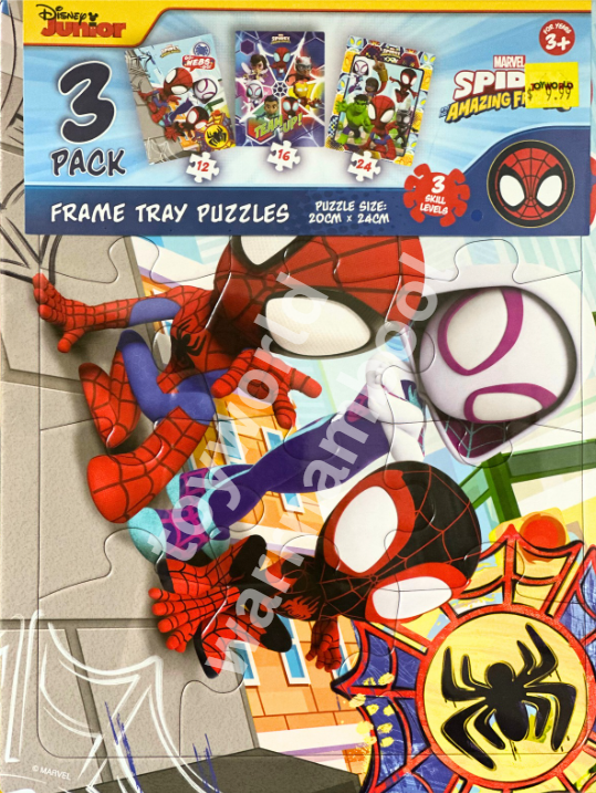 Spidey and his Amazing Friends 3pk Frame Tray Puzzles