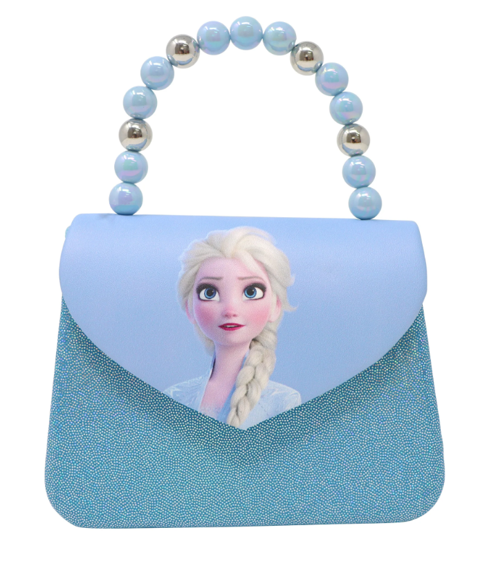 Pink Poppy Frozen Elsa Print Hard Handbag