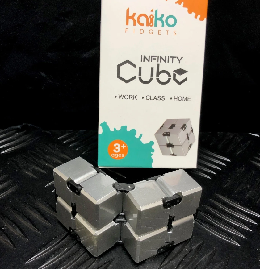 KAIKO Silver Infinity Cube Fidget (108 grams)