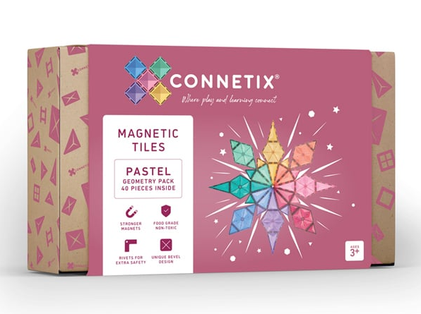 Connetix Pastel Geometry Pack 40 pc