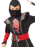 Red Ninja Boy Costume Size Medium 8-10