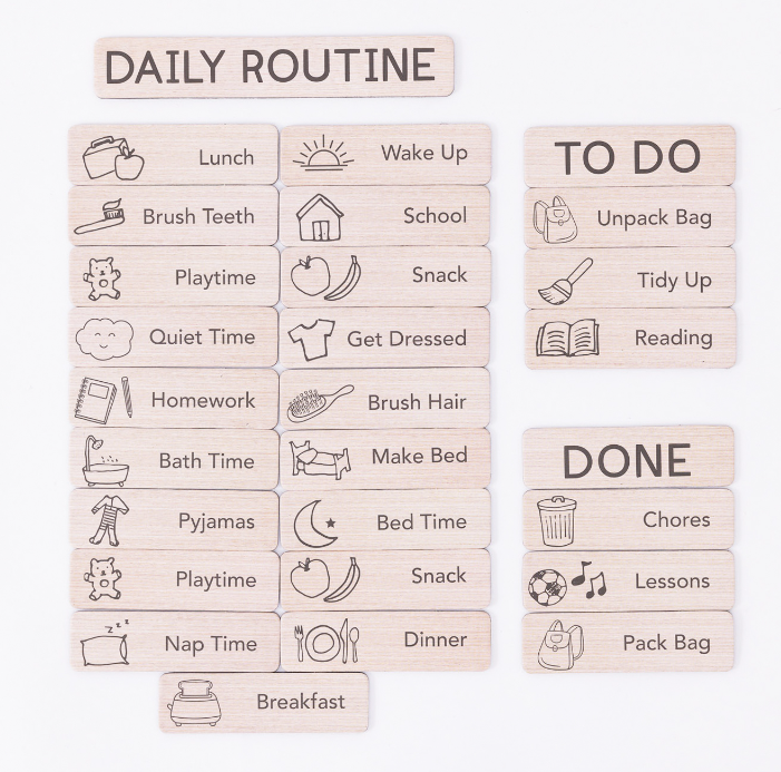 Kids By Splosh Daily Routine Magnet Set