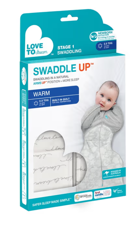 LTD Swaddle up Warm 2.5Tog White NB