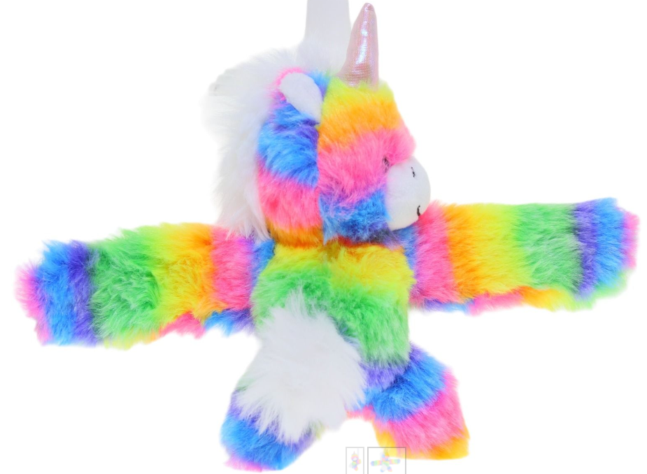 Furry Snap Band Pals 11cm - Rainbow Unicorn