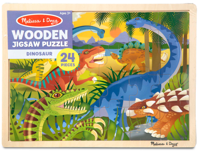 M&D Dinosaurs Wooden Puzzle 24Pce