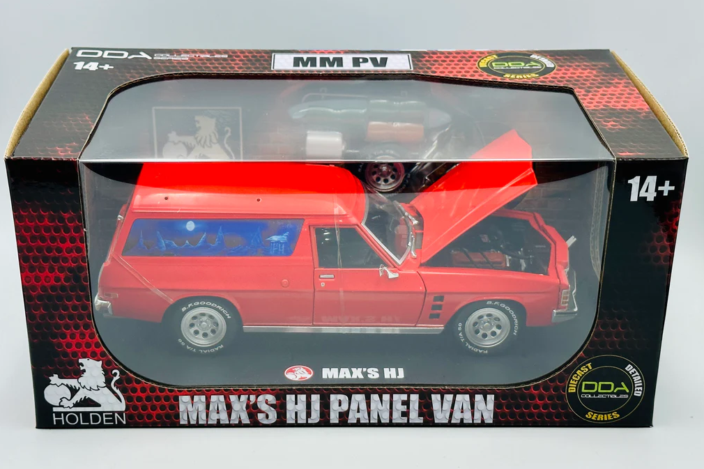 1/24 1975 Maxs Red HJ Holden Sandman Panelvan Fully Detailed Openings