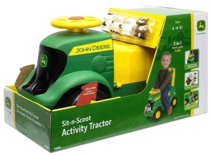 John Deere Sit and Scoot Activity Tractor