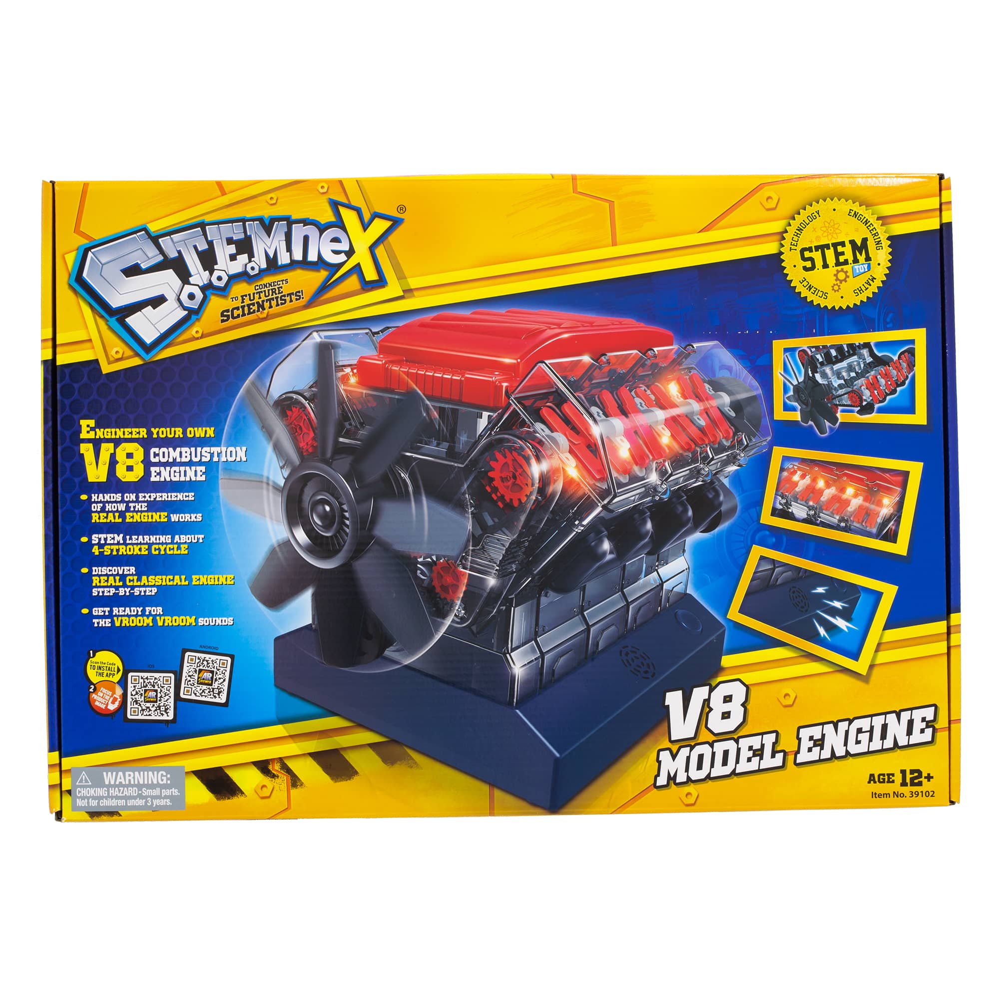 Stemnex V8 Model Engine req 3 x AA batteries