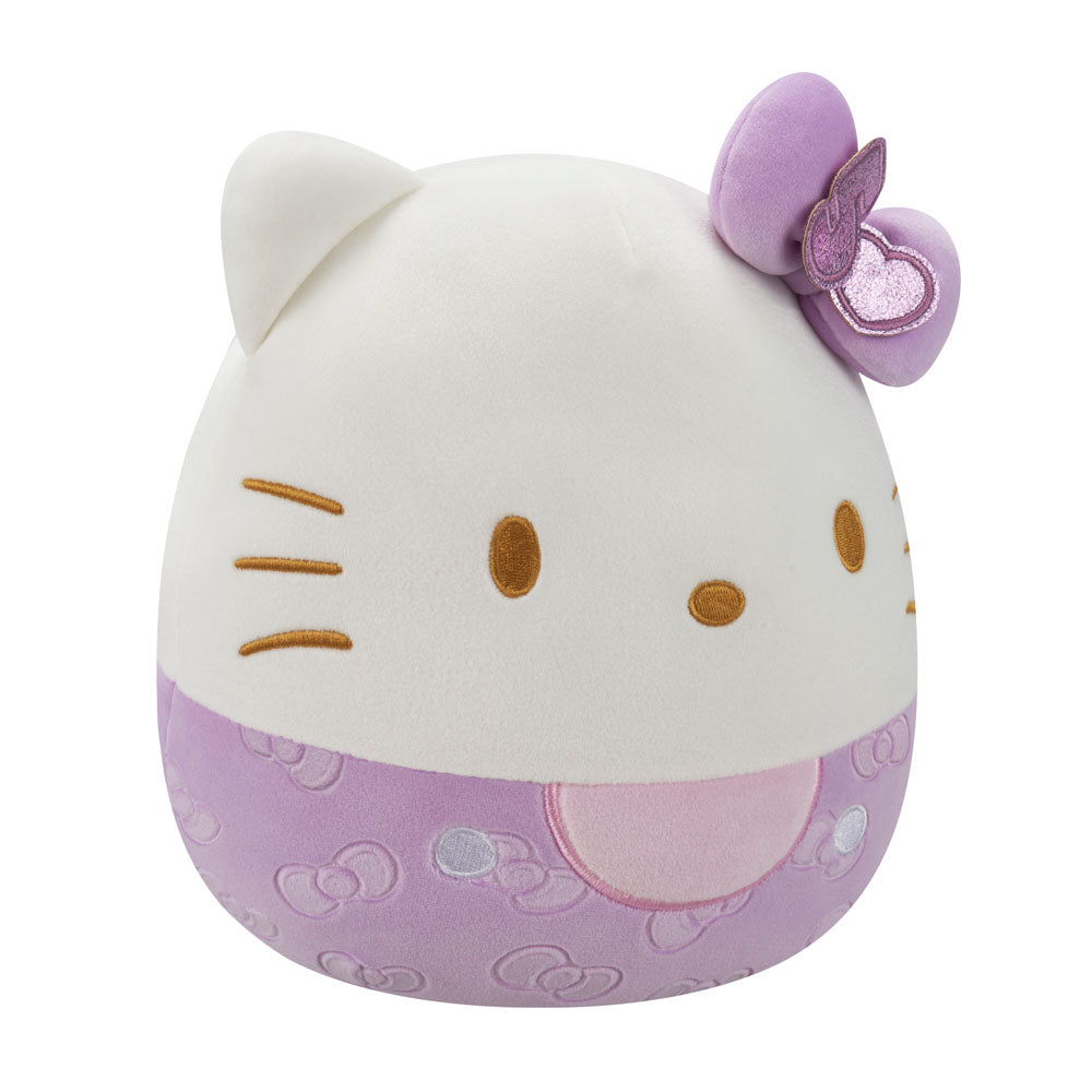 Squishmallows 8inch Hello Kitty 50th Bows Plush Purple