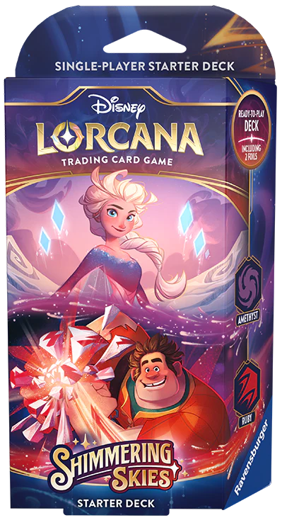 Lorcana S5 Shimmering Skies Starter Deck - Amethyst and Ruby