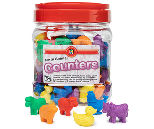 Counters - Farm Animals Jar of 72