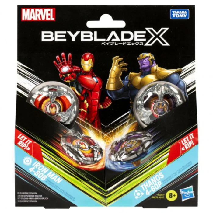 Beyblade X Marvel Collab Multipack - Iron Man and Thanos