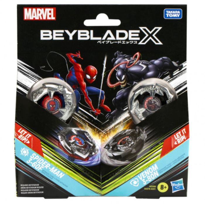 Beyblade X Marvel Collab Multipack - Spiderman and Venom