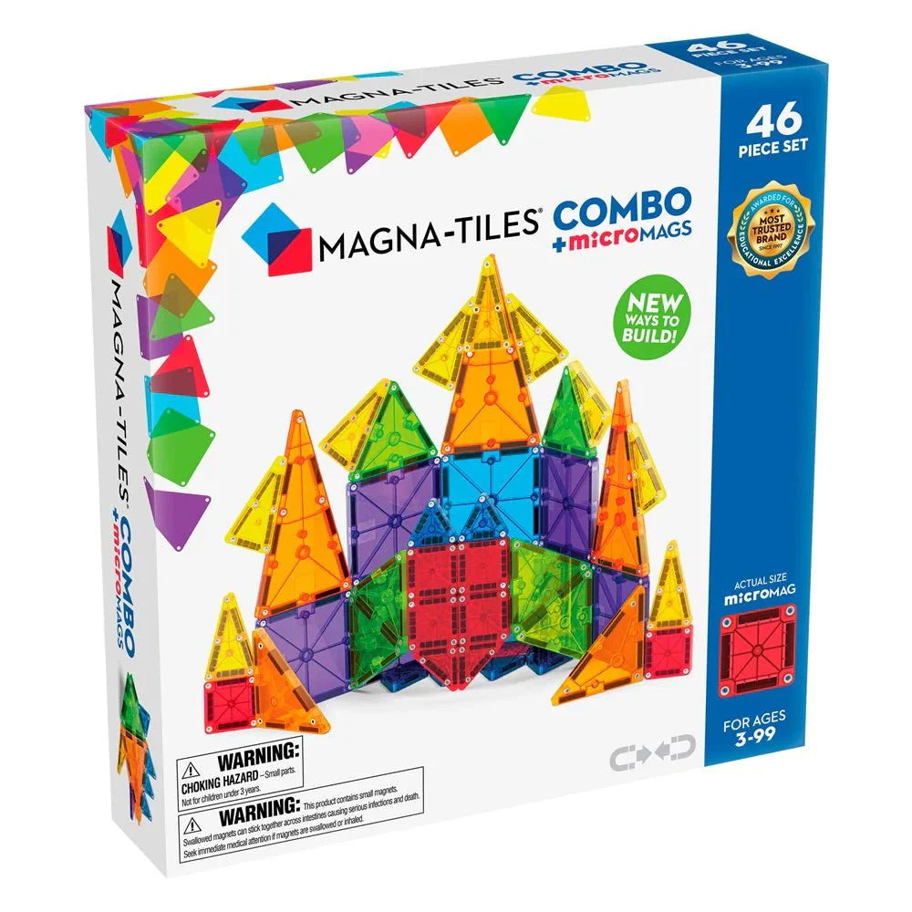 Magna Tiles Combo + Micro Mags 46 Piece Set