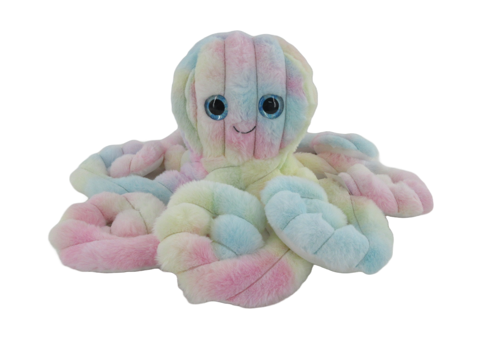 Cotton Candy 50cm Tie-Dyed Rainbow Octopus WIGGLETON