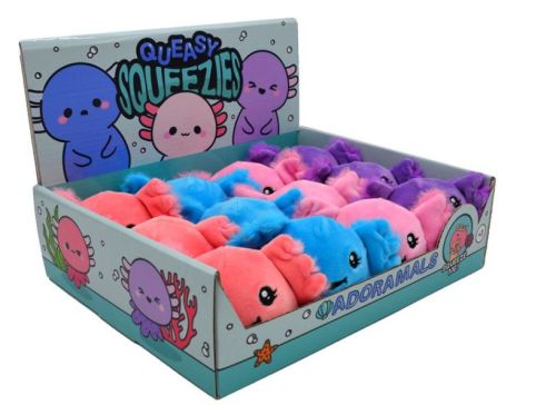 Queasy Squeezies Axolotl Assorted