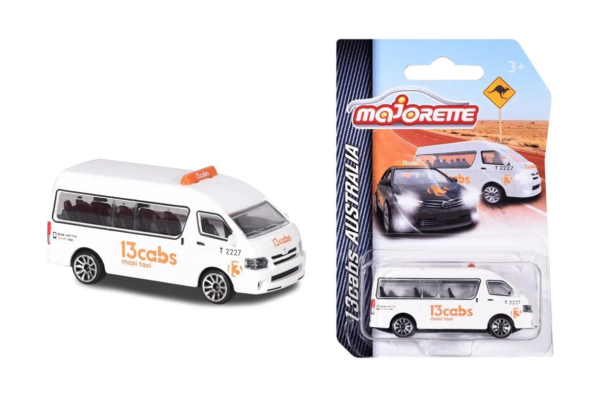 Majorette Toyota Hiace Maxi Van 13CABS White Australia