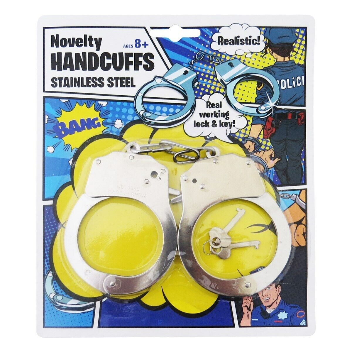 Novelty Diecast Police Metal Handcuffs