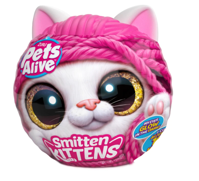 Zuru Pets Smitten Kittens Interactive Plush Assorted req 3 x AAA ...