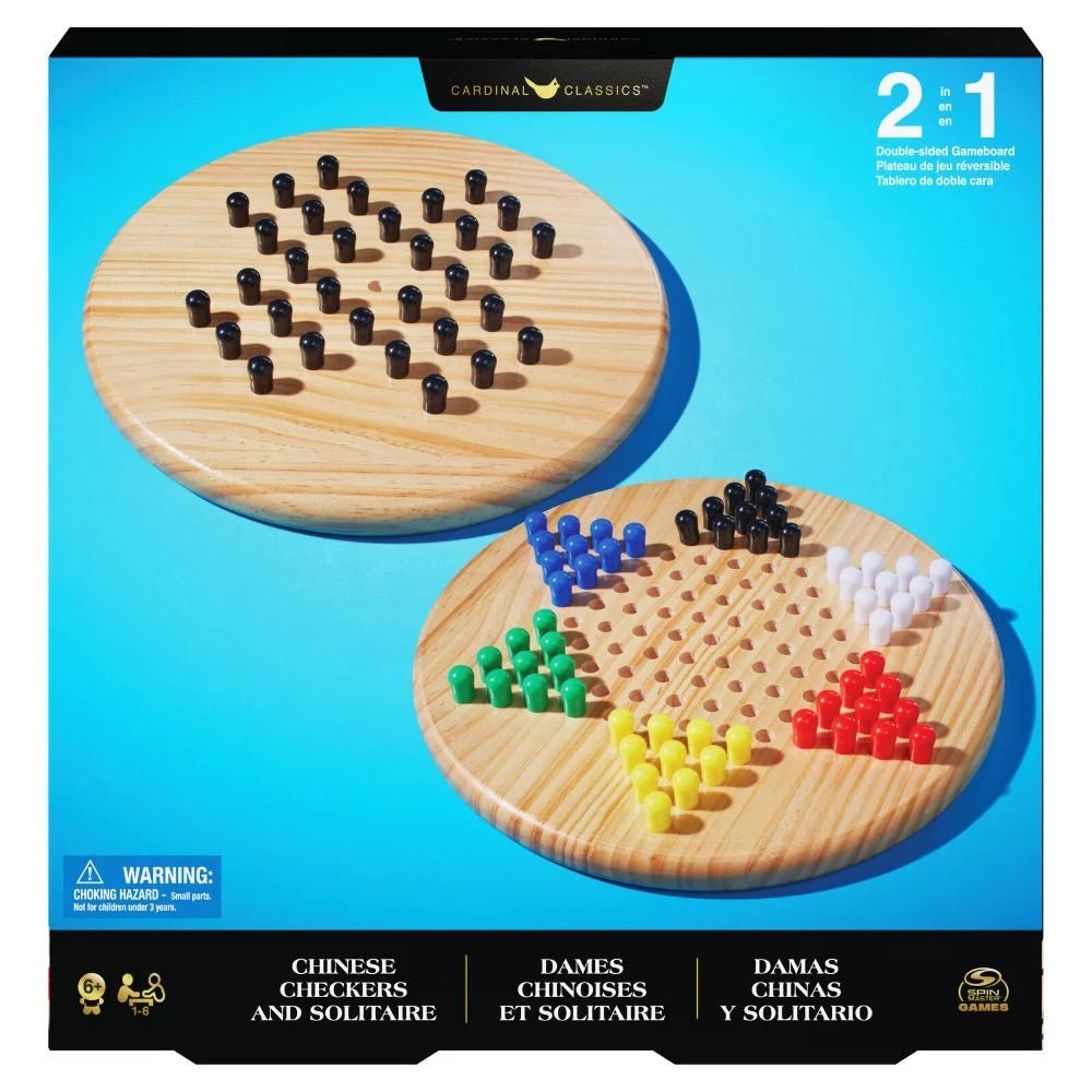 Cardinal Classics Classic Games Wooden Solitare / Chinese Checkers