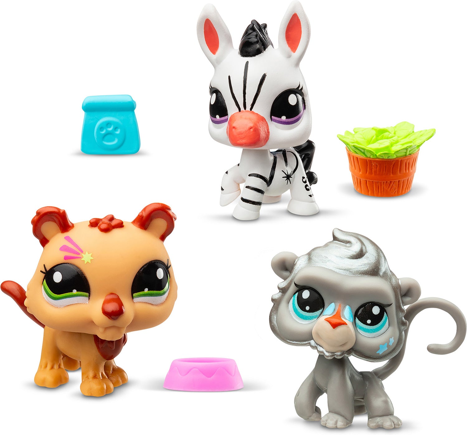 Littlest Pet Shop Trio in Tube 3 Pack Zoo Pets  Series 2