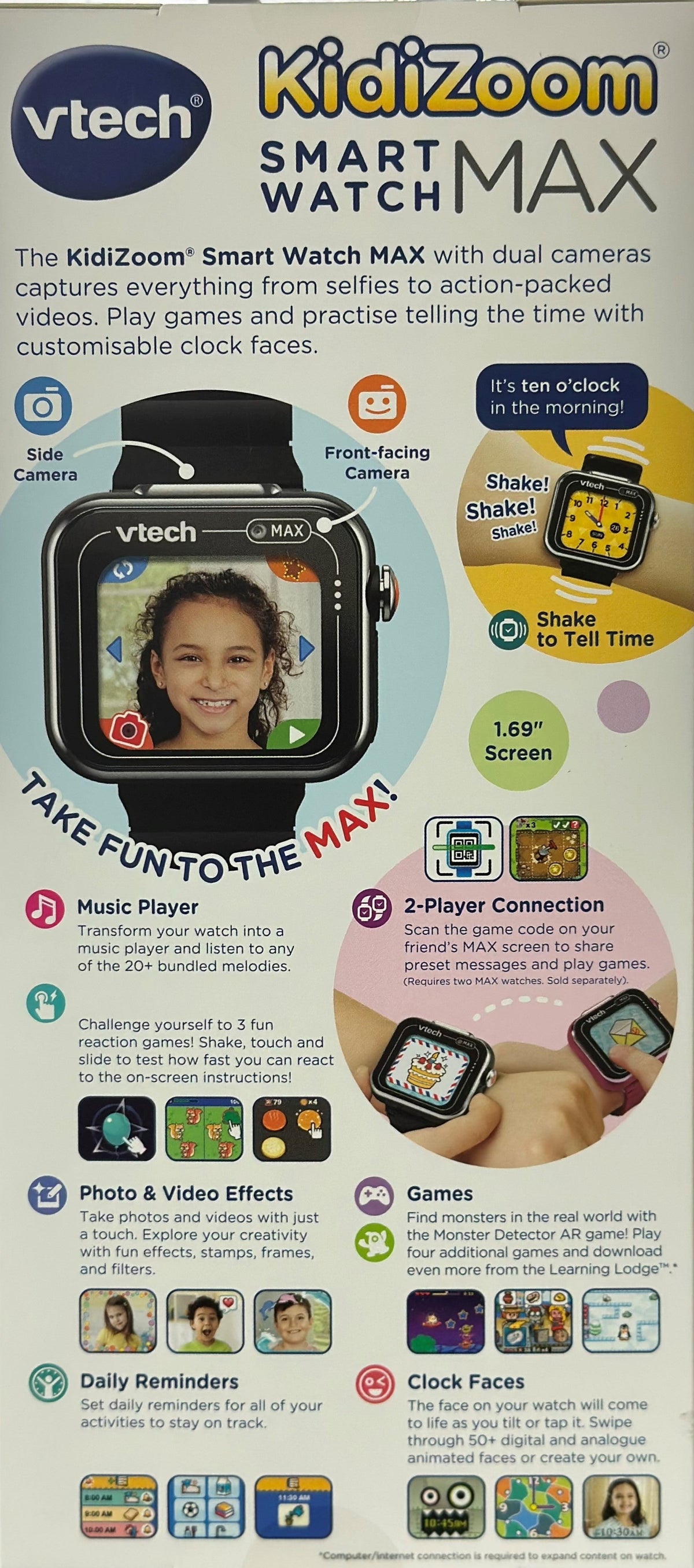 Vtech Kidizoom Smart Watch Max Black Warrnambool Toys and Baby