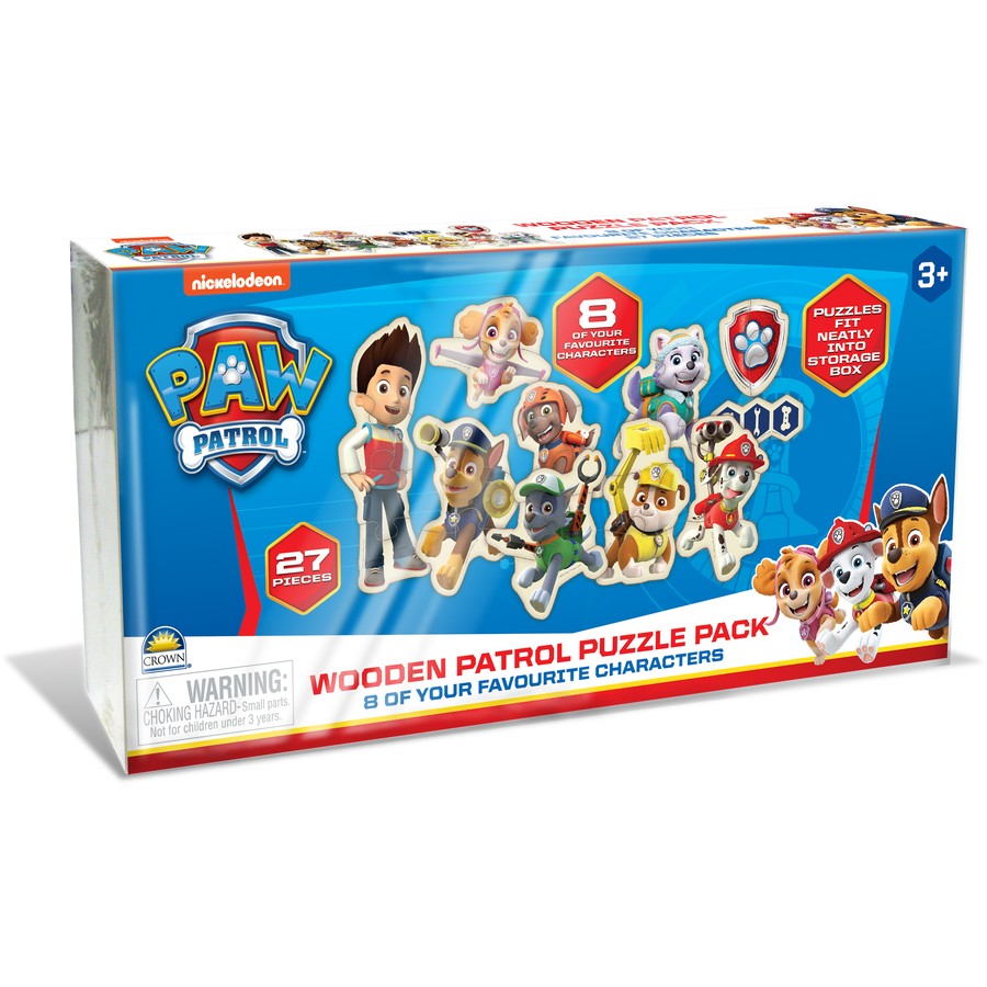 Paw Patrol Wooden Patrol Puzzle Pack 27pce