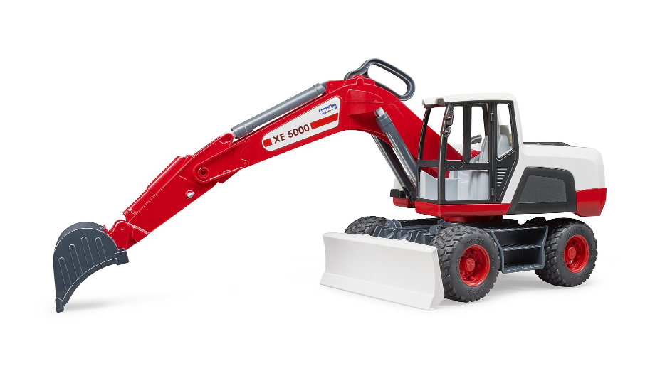 Bruder 03411 White XE5000 Wheeled Excavator